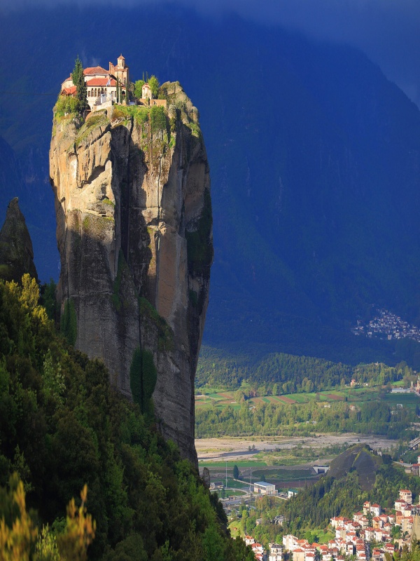 Monastery on top of a rock in Meteora